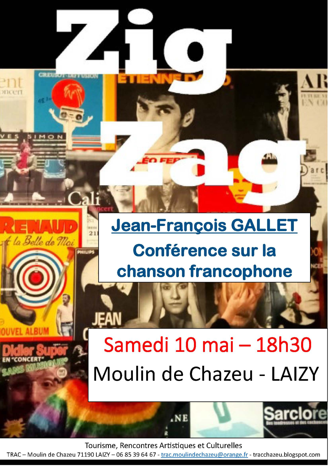 TRAC LAIZY - nouvel évènement le 10 mai à 18h30